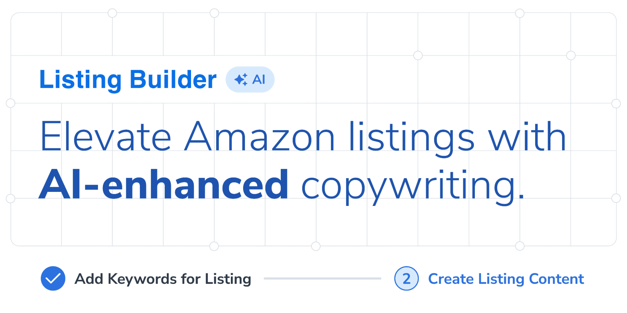 Helium 10 uses AI and automation in tools like the AI-enhanced Listing Builder